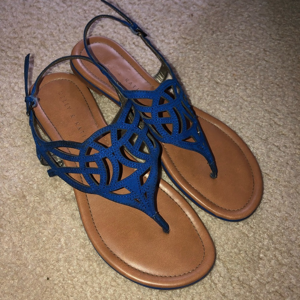 Royal blue sandals